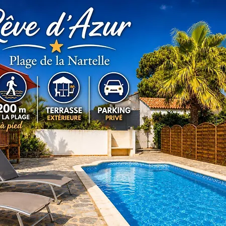 20m2- De La Nartelle 200m - Double Terrasse - Piscine Au Sel - Parking - Bbq - Check-in De 17h A 20h Maximum- Reve D'azur Maxime Sainte-Maxime